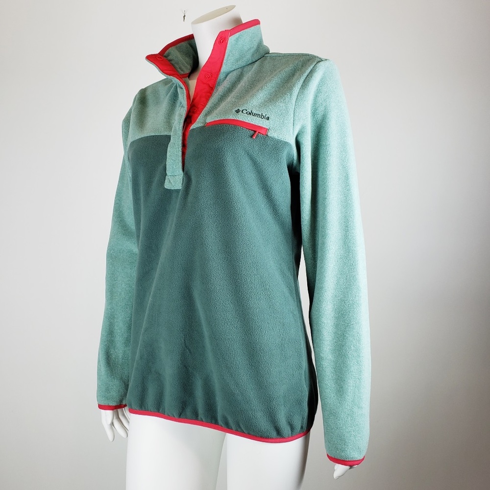 Women's Columbia T-snap Fleece Sz Medium
